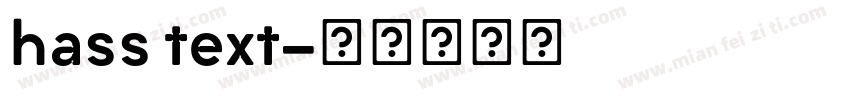 hass text字体转换